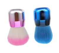 AUTSUPPL Mushroom Blush Makeup Brush Blue Loose Powder Face Brush Jumbo Blusher Cheeks Foundation Tool Portable for Women