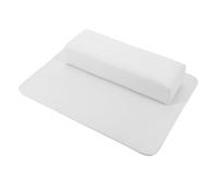 AUTSUPPL Nail Hand Holder Nonslip with Pu Fake Leather Rectangular Hand Pillow and Matching Manicure Table Mat Cushion Featuring Waterproof Litchi Texture for Home and Professional Nail