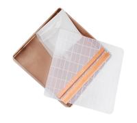 AUTSUPPL Non-Stick Carbon Steel Baking Tools with Square Nougat Pad and Rolling Pin High Temperature Pastry Baking Kit for Cookies Cake and More