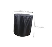AUTSUPPL Oxford Cloth Round Cooler Table Protector Weatherproof Outdoor Patio Furniture Cover with Secure Bottom Strap Rain and Sun Resistant Side Table Cover for Small Round Coolers