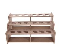 AUTSUPPL Paint Organizer Shelf for Bottles Tiered Desktop Paint Tube and Brush Holder Sturdy Craft Rack for Inks Pigments Watercolor and Food Coloring Storage Efficient Workspace Display