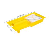 AUTSUPPL Paint Roller Kit with Brush Tray Sponge Roller for Wall Repair Lightweight Handle Smooth Finish Easy Clean Professional Painting Tool Set