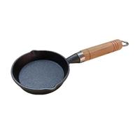 AUTSUPPL Pancake Pan Omelet Pan: Black 13cm Mini Round Skillet with Even Heating for Camping Breakfast