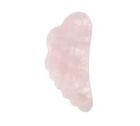 AUTSUPPL Pink Crystal Gua Sha Facial Scraping Board Natural Massage Tool for Face Eye Neck with Curved Smooth Surface Portable Skincare Supplies Gift for Home Use