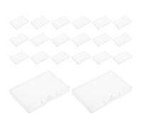 AUTSUPPL Playing Card Box 20pcs Clear Plastic Storage Case with Secure Closure Fits Standard Card Sizes for Trade Shows and Coat Pockets