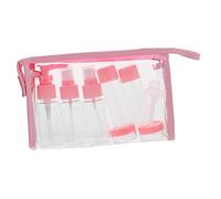 AUTSUPPL Portable Leakproof Travel Lotion Containers Refillable Bottles for Shampoo Essence Perfume and Cosmetics Pink Rainbow Design for Home and Travel Use