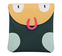 AUTSUPPL Portable Menstrual Pad Storage Pouch Made of Pu Material, Lightweight and Easy to Store Sanitary Napkin Bag for Out-of-Home Use in Green Colour