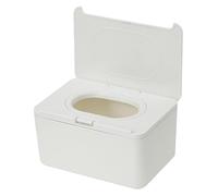 AUTSUPPL Portable Wipes Container Plastic Dispenser Box with Cover Lightweight Reusable Travel Tissue Holder for Home Office Bathroom