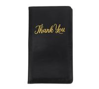 AUTSUPPL Pu Leather Restaurant Tip Clip and Guest Check Holder with Magnetic Closure Multi-Use Bill Book for Servers Order Menus and Payment Management in Restaurants and Cafes
