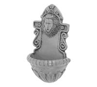 AUTSUPPL Realistic Mini Lion Head Wall Decor for Garden and Dollhouse Small Lifelike Animal Sculpture Miniature Pool Ornament Compact Wall Hanging Art for Office Desk and Shelf Display