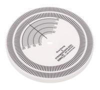 AUTSUPPL Record Speed Disc with Calibration Disc and Alignment Tool for /45/78 Turntable Speed Measurement and Record Player Maintenance
