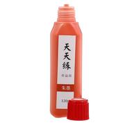 AUTSUPPL Red Calligraphy Ink Not Easy to Fade 1 Bottle Smooth Writing Effect for Chinese Calligraphy and Painting Tools for Scrapbook Decoration and Cards Making