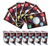 AUTSUPPL Retro Disco Party Gift Bags Simple Colour Design 50pcs Foldable with Handles Pearlescent Coating Candy Goodies Bags Proper Capacity for Holiday and Party Use