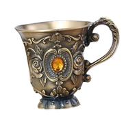 AUTSUPPL Retro Metal Wine Chalice Vintage Red Cup for Party Bar Home Use Smooth Surface Easy to Clean Nordic Style Gift for Family Friends Birthday Festive Celebrations