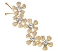 AUTSUPPL Rhinestone Flower Hair Clip Elegant Vintage Hair Accessory for Weddings and Parties Stylish Floral Barrette for Women and Girls Chic and Versatile Decorative Hairpin