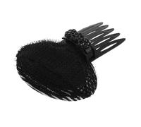 AUTSUPPL Rhinestone Flower Hair Comb Crown Volume Booster Decorative Invisible Flyaway Control Hair Accessory for Women Formal Occasions Wedding