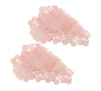 AUTSUPPL Rose Quartz Heart-shaped Stone Eye Mask Cooling Soothing Cold Compress Eye Covers for Facials Relaxing Sleep and Dark Relief Unisex Spa Therapy