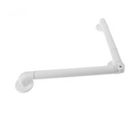AUTSUPPL Rotatable Bathroom Grab Handle Stainless Steel and Plastic Non-Slip Toilet and Shower Grab Bar Safety Support Rail for Elderly and Disabled Stable and Wall-Mounted Handrail White
