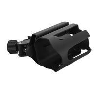 AUTSUPPL Rotatable Elderly Walker Cup Holder with Mobile Phone Stand Durable Stroller and Wheelchair Drink Cup Holder Fit for Pram Bike and Mobility Scooter Accessories Black Two in One