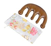 AUTSUPPL Sandalwood Scalp Treatment Comb Detangling Hair Brush Professional Home Massager Wide Tooth