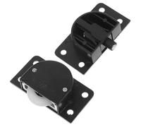AUTSUPPL Silent Sliding Door Pulley Roller for Cabinet Wardrobe Black Plastic Sliding Door Wheels and Gate Hardware