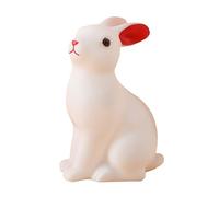 AUTSUPPL Silicone Bunny Night Light Color Cartoon Lovely Modern Household Decorative Style Bedside Lamp with Gentle Illumination and Night Decor Battery Powered with Button Battery
