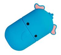 AUTSUPPL Silicone Ice Face Roller Reusable Ice Mold for Skin Massage Cooling Therapy Portable Compact Design for Puffiness Relief and Facial Relaxation Blue Color
