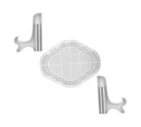 AUTSUPPL Silicone Picture Frame Mold Casting Epoxy Molds Flexible Silver Creative Unique Supports Washing for Home Use Small Decorations