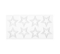 AUTSUPPL Silicone Star Shaped Candy Mold for Baking, White Five-Star Silicone Mold with High Temperature Resistance, Practical Baking Tool for Homemade Chocolate and Cake Decorations