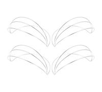 AUTSUPPL Silver Metal Tiara and Stable Design 4pcs DIY Base Headband Lightweight Material Four-layer Structure for Daily Wear and Cosplay Events, for Hanfu Enthusiasts
