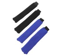 AUTSUPPL slip on racquet grip badminton grips cloth, 4pcs knitted microfiber handle cover, moisture wicking, comfortable fit, for practice use