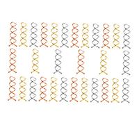 AUTSUPPL Spiral Bun Clip Pins Set 30pcs Silver Hair Accessories Twist Hair Clips Bun Making Tools