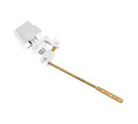 AUTSUPPL Square Copper Rod Toilet Flush Lever Replacement Side Mount Flush Handle Accessory for Bathroom Tank Easy Installation Without Tools Silver Finish Practical and Design