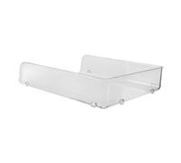 AUTSUPPL Stackable Refrigerator Shelf Divider Transparent Freezer Partition Tray for Efficient Kitchen Storage Flexible Organizer for Food and Vegetable Storage