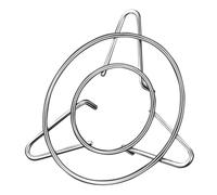 AUTSUPPL Stainless Steel Gas Stove Bracket with Skid Resistance and Convenient Operations, Silver Metal Wok Rack for Kitchen Stove and Pot Support, for Family Use