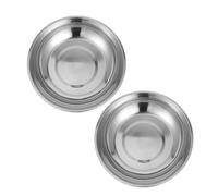 AUTSUPPL Stainless Steel Weighing Dish 25cm Electronic Scale Tray Metal Weigh Boat Kitchen Scale Salad Mixing Bowl