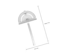 AUTSUPPL Steel Circular Saw Guide Protractor with Long Arm Folding Design Accurate Miter Angle Ruler for Woodworking Table Saw Accessories Wear-resistant Measuring Tool