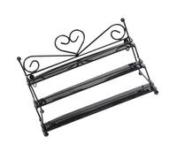 AUTSUPPL Three-Layer Nail Polish Display Rack Nail Polish Storage Rack 27X15.5X13Cm Iron Art Cosmetic Holder Wall Mounted Multi-Purpose Storage Organizer for Cosmetics