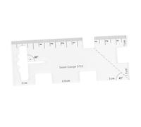 AUTSUPPL Transparent Acrylic Quilting Ruler for Clothing Making with Accurate Metric Scale Double Connect Design Patchwork Tailor Tool for Precise DIY Sewing and Pattern Cutting