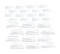 AUTSUPPL Transparent PVC Folder Tabs Inserts with Paper Labels Hanging File Folder Tabs for Office Filing Organization File Accessories for Easy Document Classification