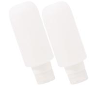 AUTSUPPL Travel Bottles Refillable Squeeze Bottles 2pcs 200ml for Toiletries Silicone and Pp Portable Containers to Save Space for Shampoo and Lotion for Travel Use