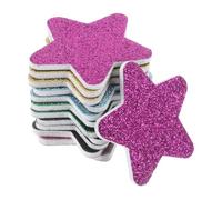 AUTSUPPL Unique Star Shape Nail File Set 12pcs Disposable Nail Mini Files Glitter Buffer Blocks Strips for Shaping Polishing
