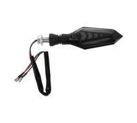 AUTSUPPL Universal Black Light Signal with 12v Lights Turn Motorcycle LED Double Sided Flowing Indicators, Abs Material, Easy Installation Running Kit Motorbike Ebike Daytime