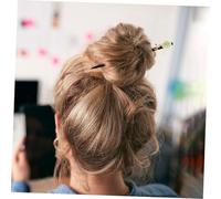 AUTSUPPL Vintage Flower Pattern Wooden Hairpin for Women and Black Hair Accessory for Elegant Updo Decorative Hair Chopsticks for Daily and Party Styling
