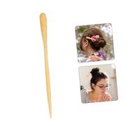 AUTSUPPL Vintage Natural Bloodline Carved Horn Hair Fork Retro Hairpin for Women Elegant Updo Hair Accessories Stylish Barrettes for Ladies Daily Wear