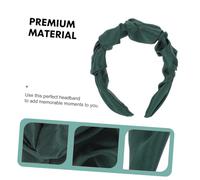 AUTSUPPL Vintage Twisted Knot Headband for Women and Elegant Wide Fabric Hair Band Retro Fashion Headdress for Parties Makeup Daily Hair Styling and Fixing