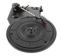 AUTSUPPL Vinyl Record Player Easy to Use Retro with Advanced Turntable Movement Technology, Black Plastic Material Vintage Design for Home Decor and Music Lovers