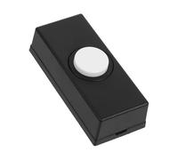 AUTSUPPL Wall Mounted Doorbell Button Vintage Wired Chime Push Button for Home Door Bell Ringer Replacement for Door Opening Abs Black