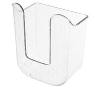 AUTSUPPL Wall-mounted Wet Wipes Dispenser Box Transparent White Tissue Storage Case for Bathroom and Kitchen Lightweight Organizer with Easy Installation Space-saving Toilet Paper Holder