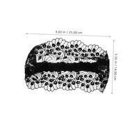 AUTSUPPL Wide Floral Lace Headband for Women Soft Anti-slip Hair Wrap for Face Washing and Skincare Elegant Head Covering for Church and Daily Wear Comfortable Wide Stretchy Hair Accessory